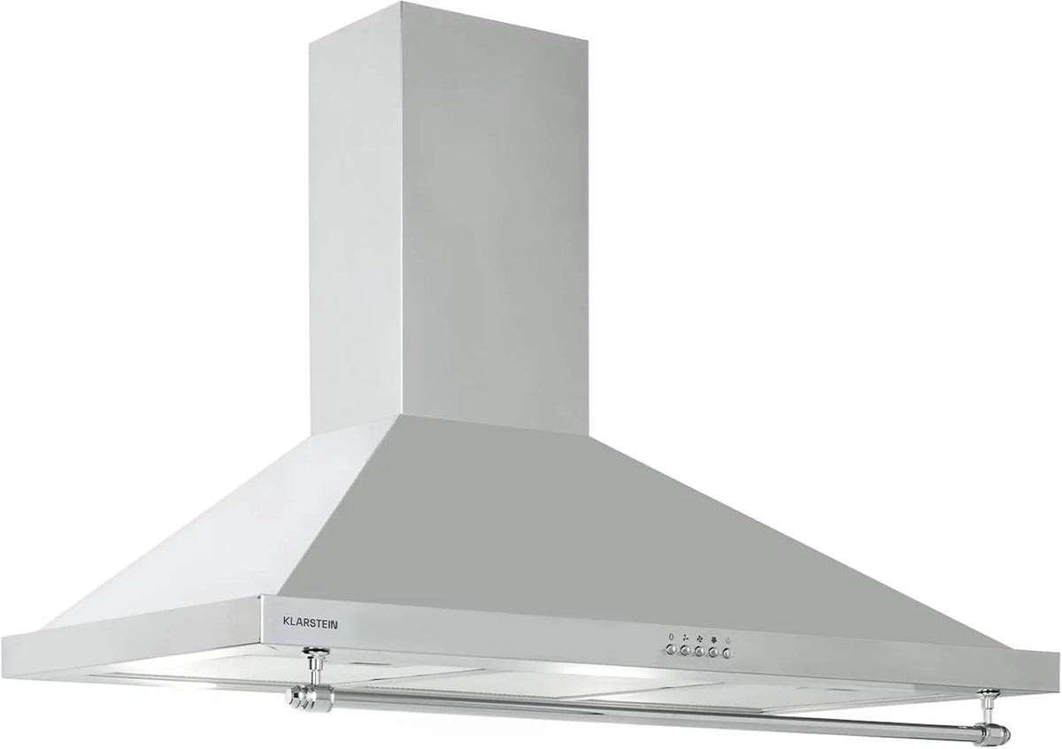 Klarstein afzuigkap, 591,5 m3/h, 90 cm, 3 standen, stille werking, krachtige stil, wandkap met aluminium vetfilter & 3 standen