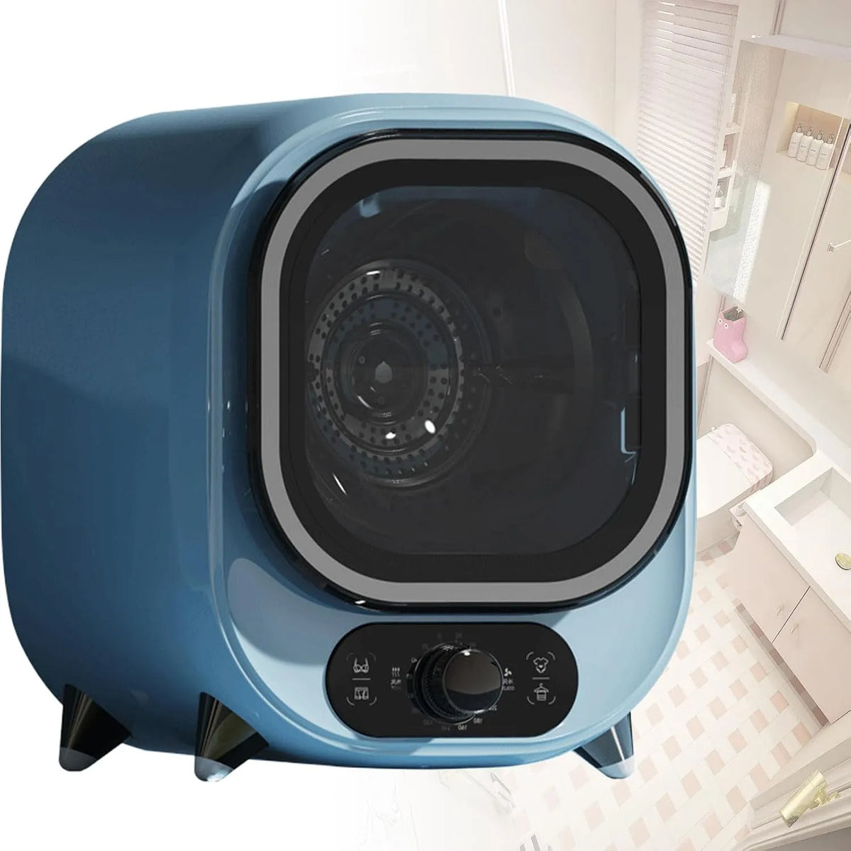 Wasdroger, 0,8 Kg, Draagbare Lichtgewicht, Compacte Draagbare Droger Met 5 Kg Capaciteit, Oververhittingsbeveiliging En Meervoudige Filtratie Blue-B