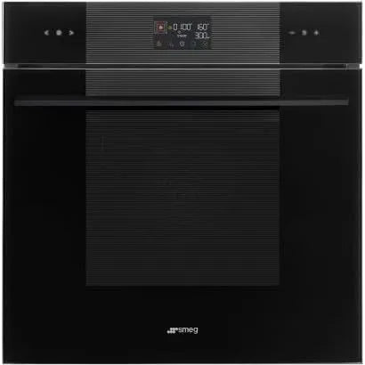 Smeg SO6102M2B3 elektrische oven, gladde emaille inbouwoven, multifunctionele combi-magnetron