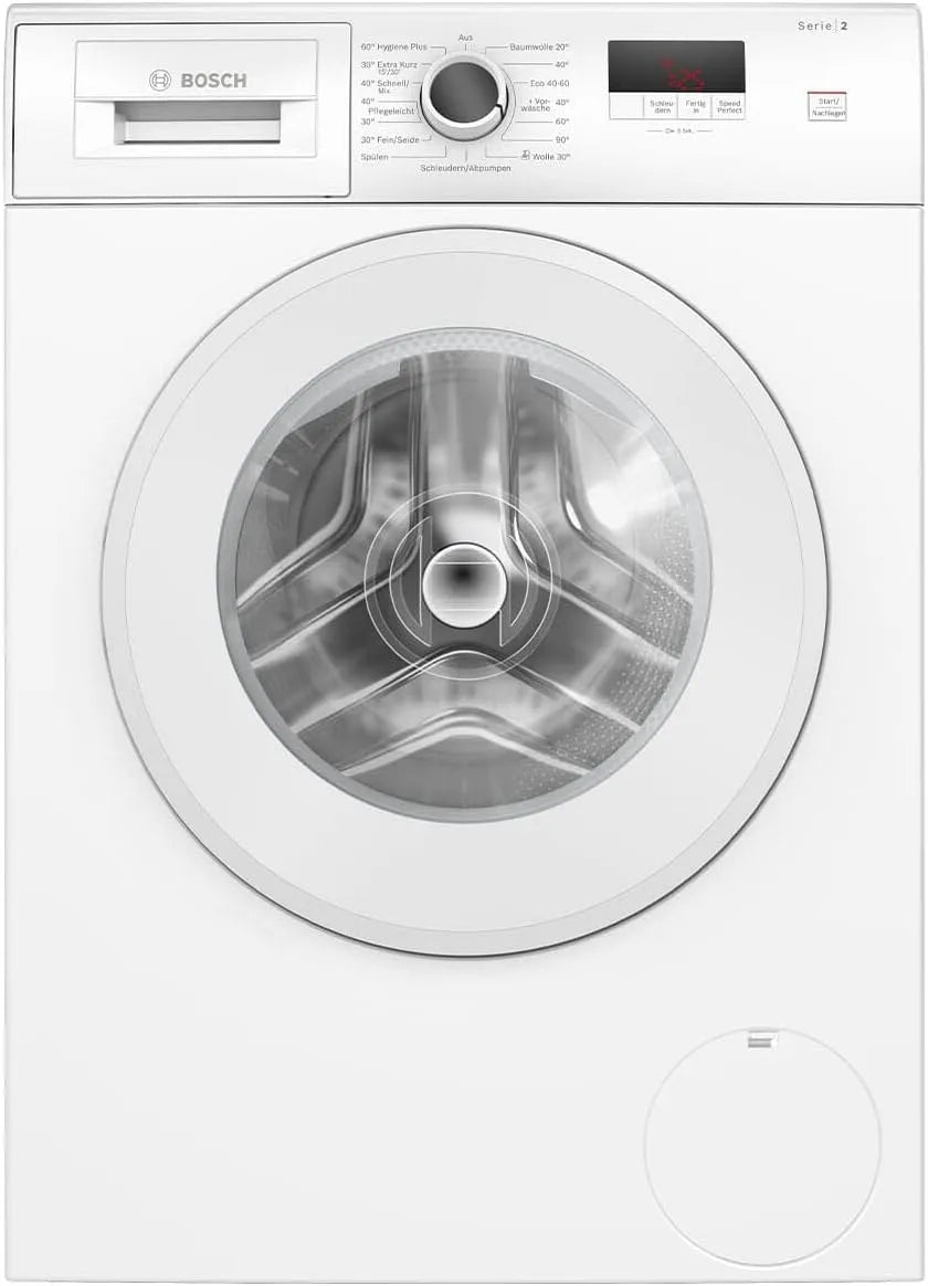 Bosch WGE02420 wasmachine, 1400 rpm, Serie 2, met voorlader, maximale energie- en waterbesparing, bijzonder hygiënisch