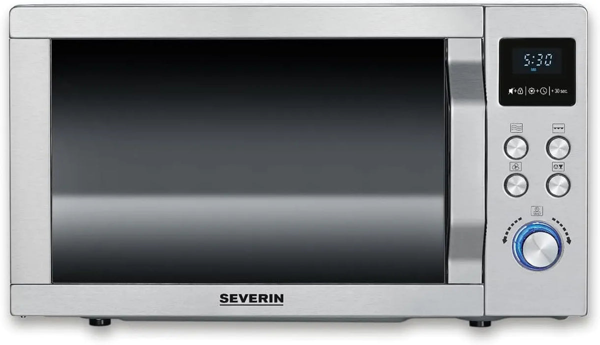 Severin MW 775 magnetron, roestvrijstalen behuizing, heteluchtfunctie