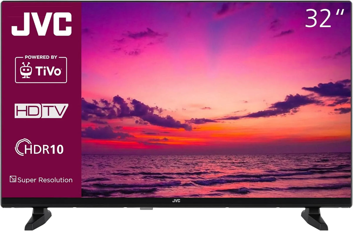 LT-32VH5355 TV 32 Smart TV, 32 inch, JVC TiVo Smart inch, Triple Tuner, 6 maanden HD+ inbegrepen