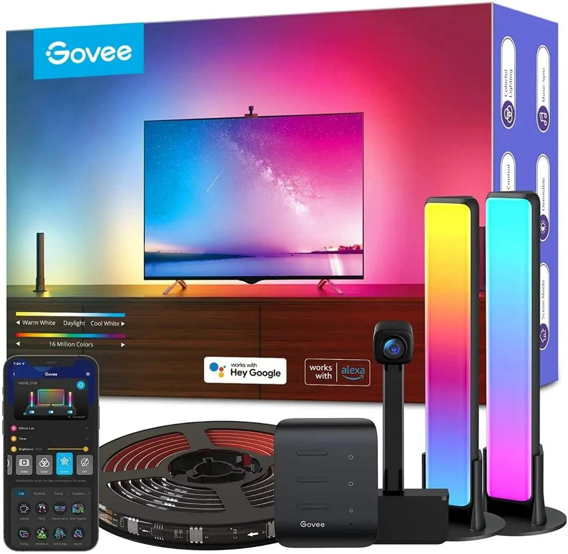 Govee DreamView Pro Kit LED-stripverlichting en lichtbalken met camera