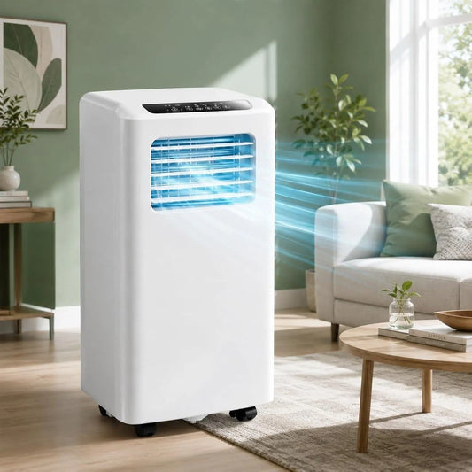 Airconditioner, 12000 BTU, 2600W, stille werking, 12000 BTU Mobiele, 2600W Koelvermogen, 120° Breed Luchtdebiet, Stil en Compact voor Thuis of Kantoor