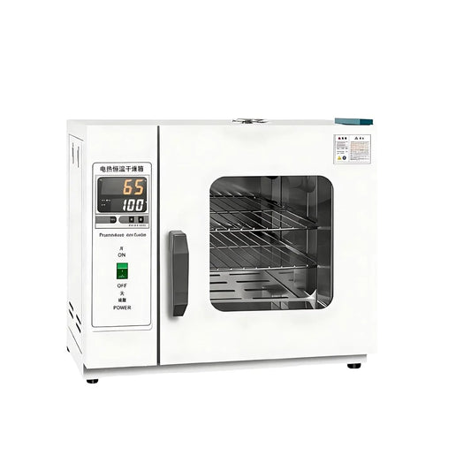 Elektrische oven, heteluchtfunctie, Laboratoriumdroogoven met Digitale Droogoven en Tafelmodel Laboratoriumoven, Roestvrijstalen Kamer met Gaasplanken