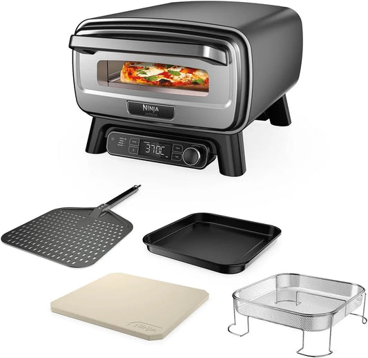 Ninja MO201EU pizzaoven, Artisan Electric Outdoor Pizza Oven & Air Fryer, grijs
