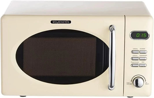 Wolkenstein WMW720 I I 20 magnetron, 700 W, 24,5 cm, digitaal display, ontdooifunctie I metalen behuizing I draaiplateau