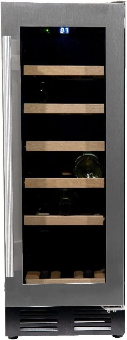 Wijnkoelkast, 57.5 cm, 82 x 29.5 x 57.5 cm, roestvrijstalen behuizing, Tenibres Wijnklimaatkast Vrijstaand of onderbouw, 18 flessen