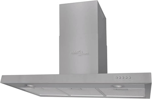Afzuigkap, 900 mm, roestvrijstalen behuizing, Chusui Platte van roestvrij staal
