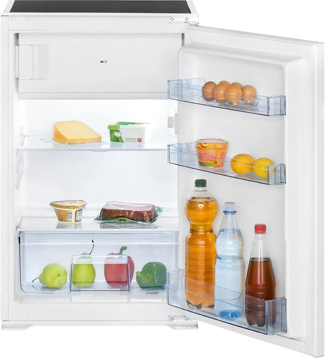Bomann KSE7810-104L koelkast, automatische werking, 118L inbouw en vriezer Wit, automatische ontdooiing, voor kleine ruimtes