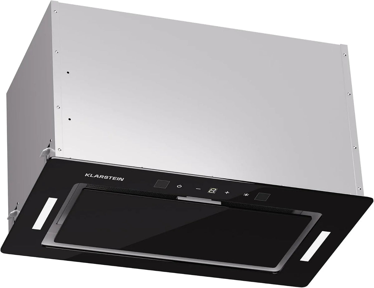 Klarstein kookplaat, 466 m3/h, afzuigkap, afzuiging/recirculatie afzuigkap, Dunstabzug met Filter, LED verlichting & Touch bedieningspaneel