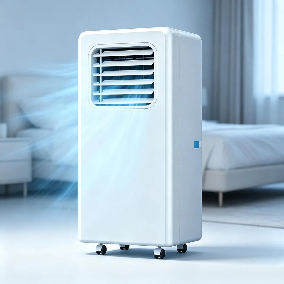 Airconditioner, 10.000 BTU, digitaal display, stille werking, 10.000 BTU draagbare, compacte en stille mobiele met stoffilter