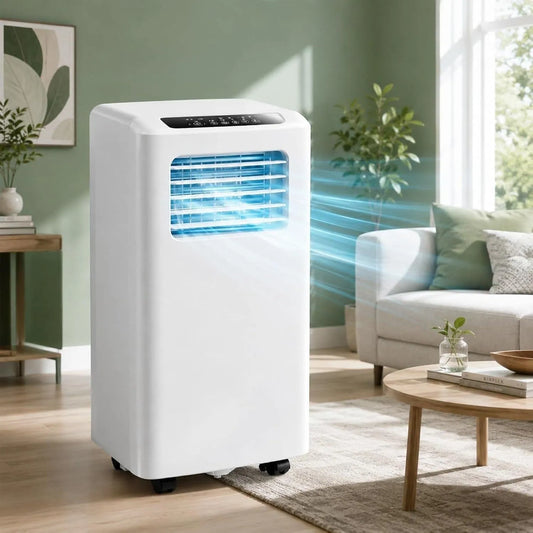 3D airconditioner, 12000 BTU, 2600W, stille werking, 12000 BTU mobiele, 2600W koelvermogen, 120° brede luchtstroom, compact voetafdruk