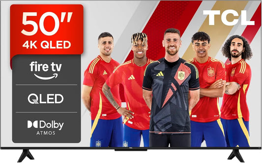 TCL HDR10 TCL 50T6C Smart TV, 50 inch, spraakbediening, 50T6C 50 inch QLED-tv, Dolby Vision & Atmos, met spraakbesturing met Alexa