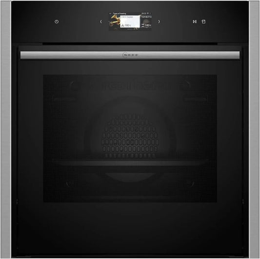 B64VS31N0 N90 elektrische oven, 60 cm, 4,1 inch, 60 x 60 cm, digitaal display, stoomfunctie, 4,1 inch Full Touch TFT-kleuren- en grafisch display