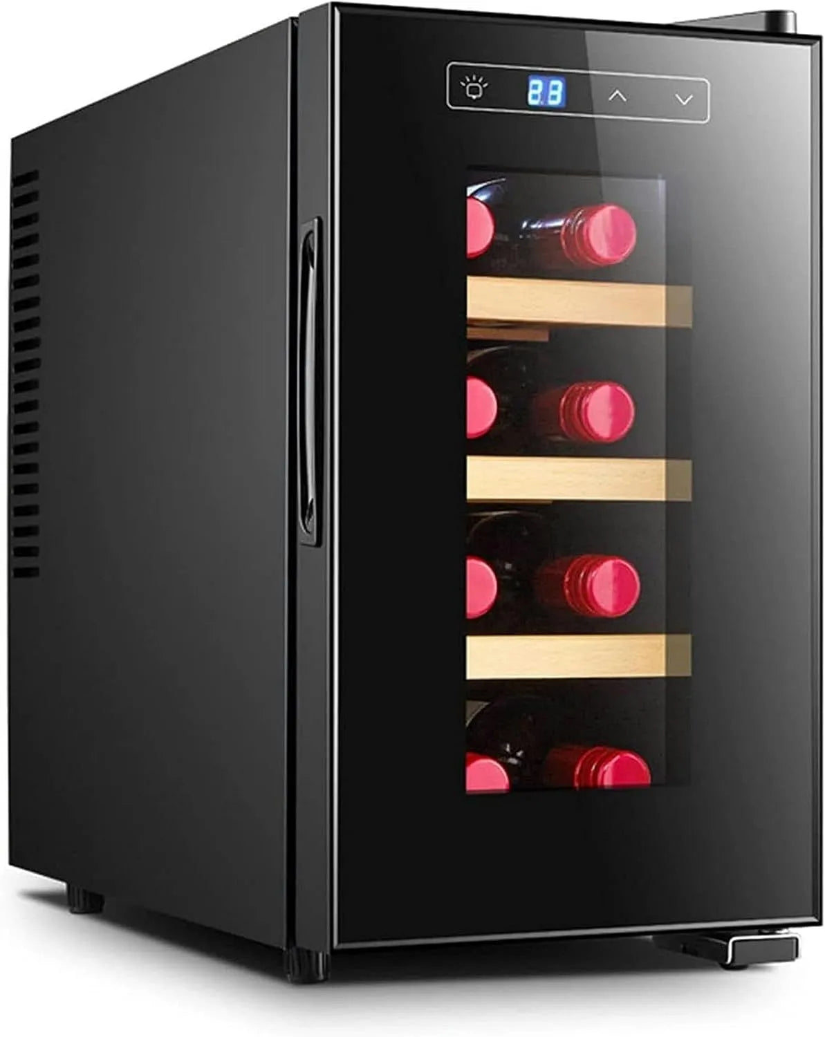 Wijnkoelkast, Wijnkoeler Van 8 Flessen, Thermo -Elektrische, 0,65 Cu.Ft.Bodega Voor Kleine Keuken