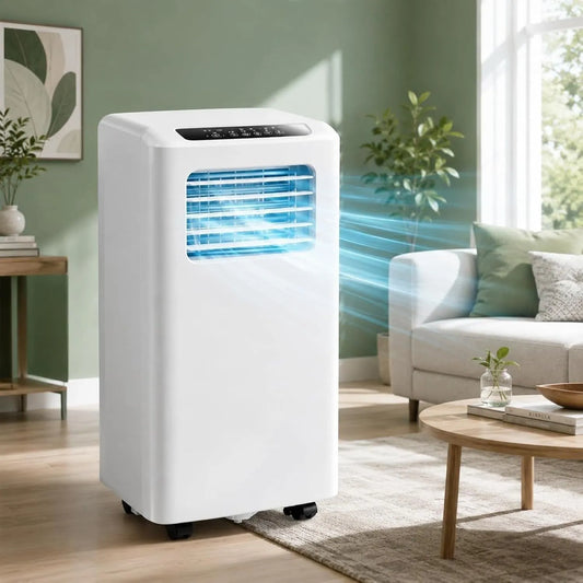 Airconditioner, 12000 BTU, 2600W, Stille Werking, 12000 BTU Mobiele Airco Unit, 2600W Koeling, 120° Brede Luchtstroom, Compacte Voetafdruk